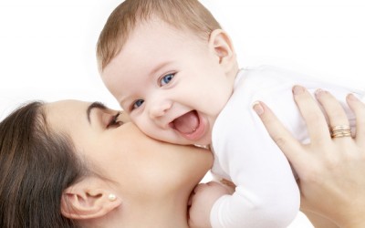 mom and baby