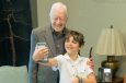 Former President Jimmy Carter Visits 10-Year-Old Cancer Survivor