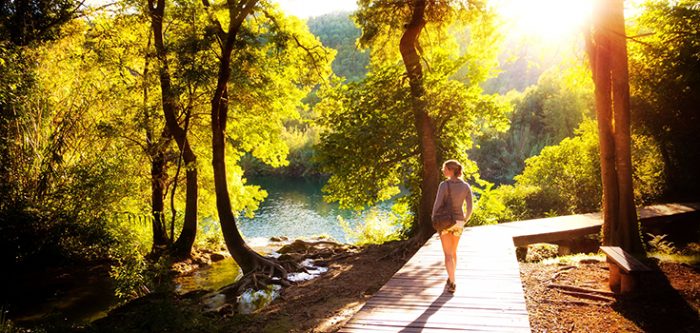 person in nature