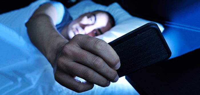 phone in bed