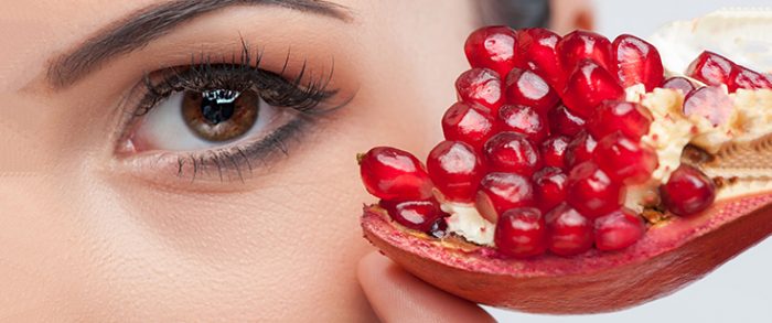 Pomegranate, aging.