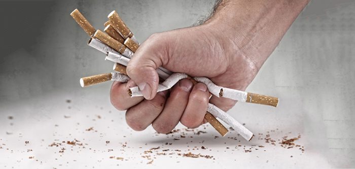 smoking cigarettes