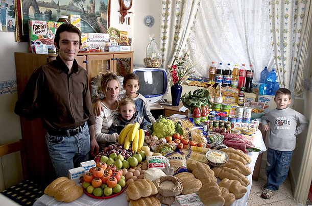 Italian Family Eating