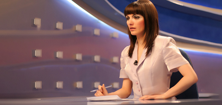 female news anchor