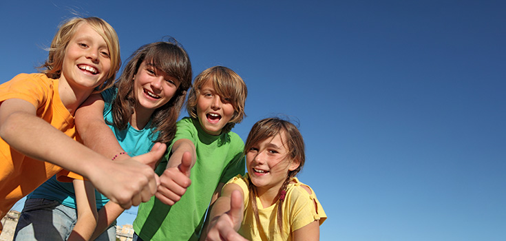 Kids Playing Sports and Active Young Teens Healthier, Happier