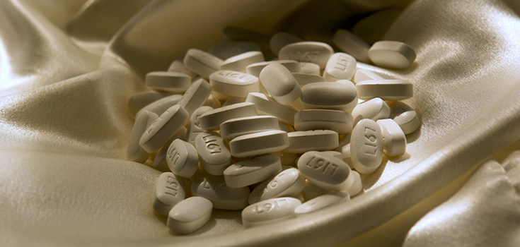 pile of white pills