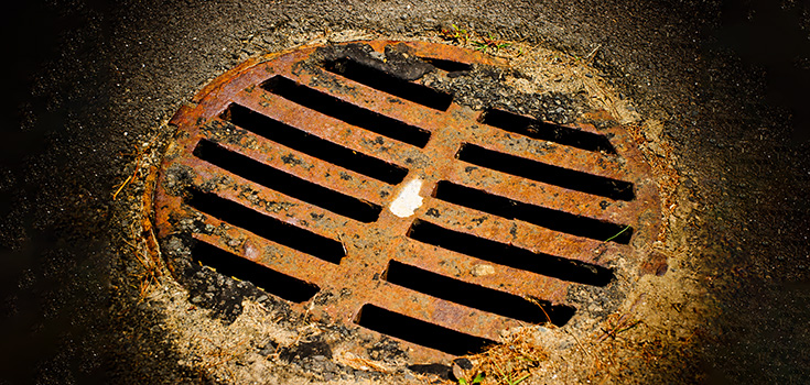 sewage drain