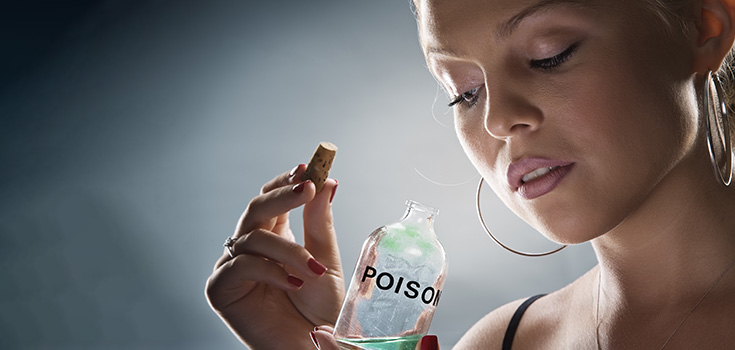 woman making poison