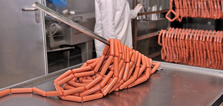 hot dog meat factory