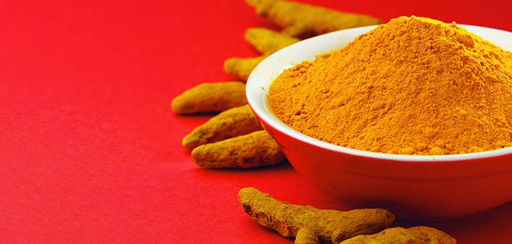 ground turmeric in a bowl
