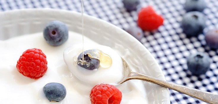 yogurt and berries