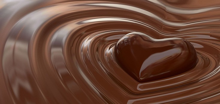 chocolate heart shape