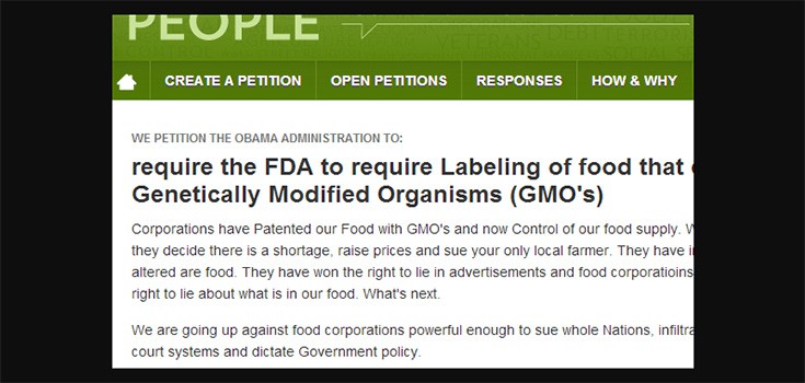White House Petition to Label GMOs Gaining Thousands of Signatures Per Day