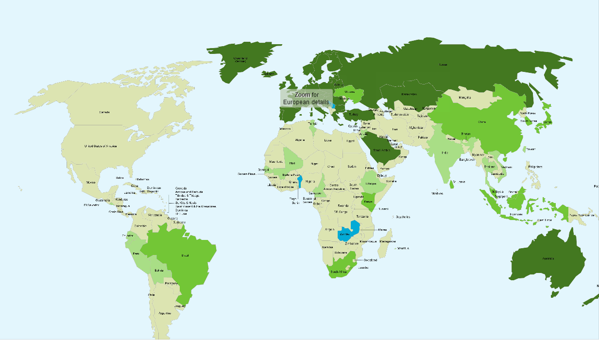 GMO global map