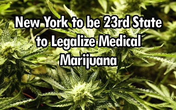 New York About to Become 23rd State to Legalize Medical Marijuana