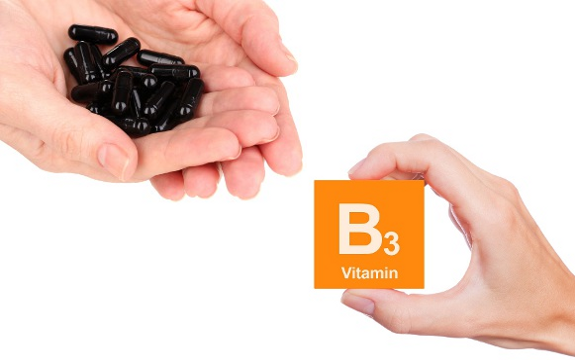 activated charcoal, vitamin B3