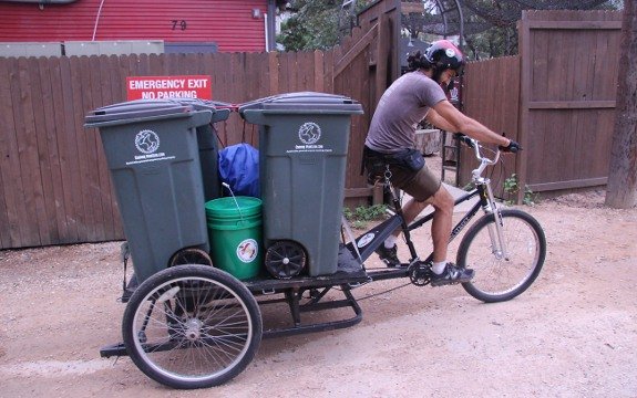 Thinking Outside the Trash Can: Austin Business Diverts Food Scraps to Organic Gardens by Bicycle