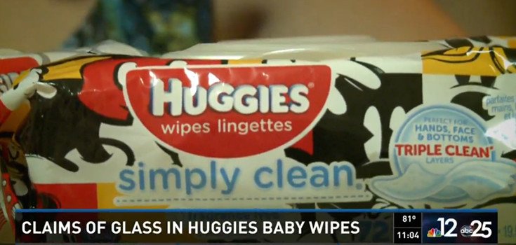 Federal Officials Investigate Reports of Glass Shards Found in Huggies Baby Wipes