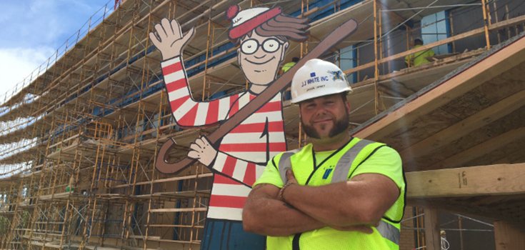 Construction Worker Creates Life-Size ‘Where’s Waldo’ for Children in Hospital