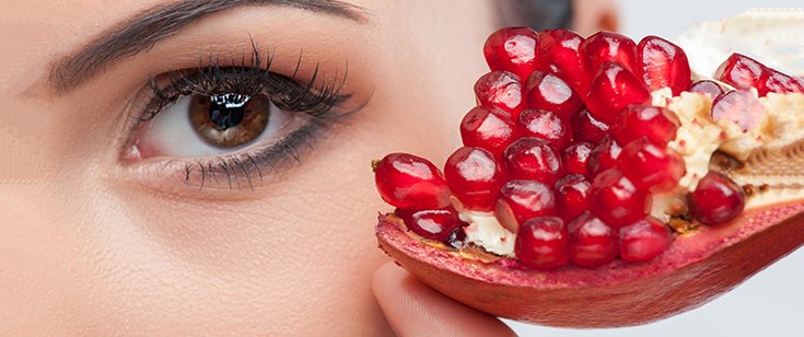 Pomegranate, aging.