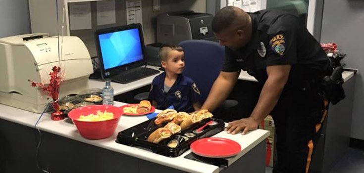 5-Year-Old Boy Buys Police Sandwiches with Allowance Money