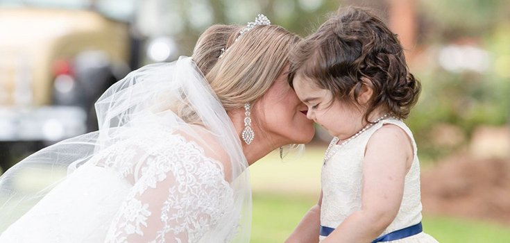 Young Cancer Survivor Serves as Flower Girl for Woman Who Helped Save Her Life