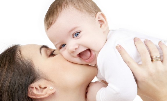 mom and baby