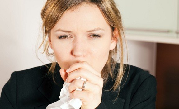 coughing girl