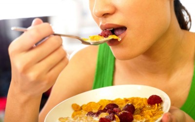 eating cereal
