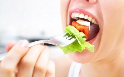 woman eating