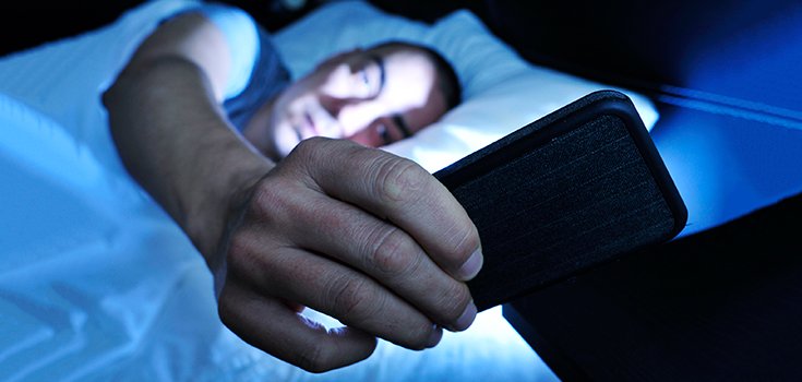 phone in bed