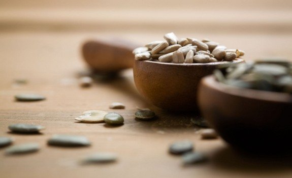 pumpkin and sunflower seeds