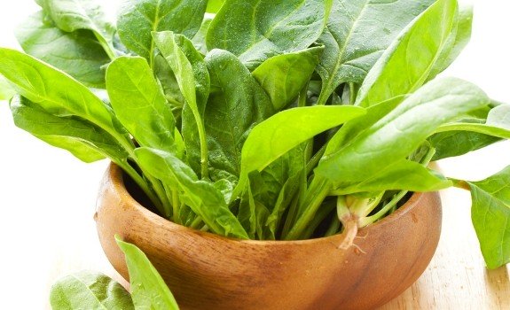 spinach in a bowl