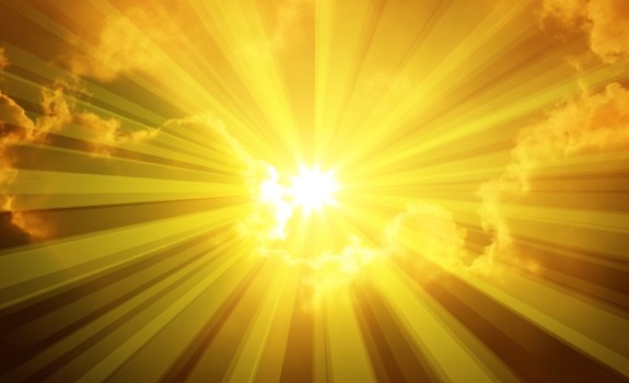 sun shining